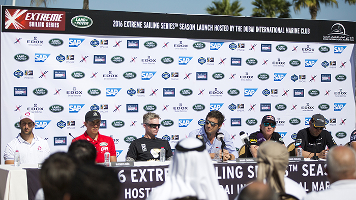 The 2016 Extreme Sailing Series launch. Image licensed to Lloyd Images