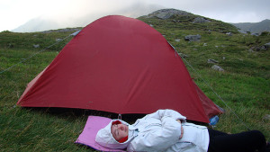 camping on Romania mountains