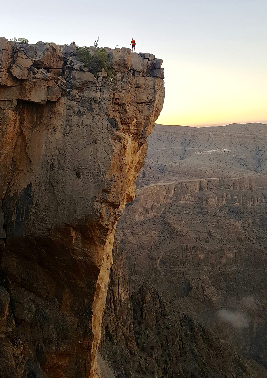 Do you see the Little Runner on top of the cliff